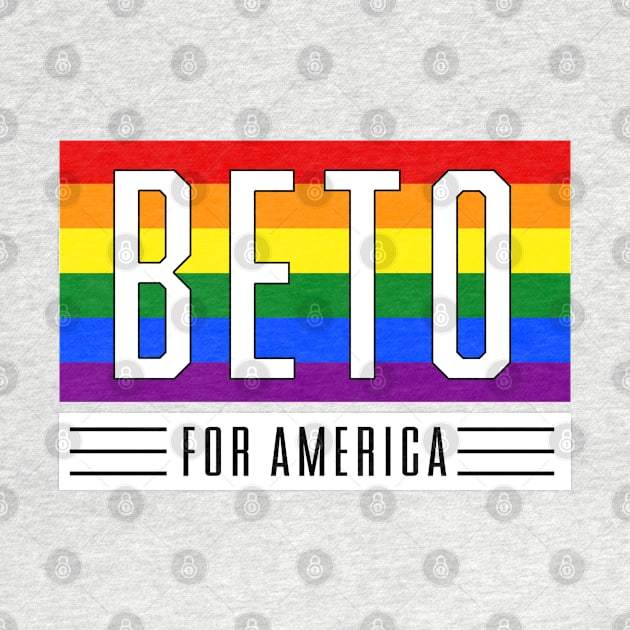 Beto Orourke For America 2024 | Beto O'Rourke 2022 Texas Governor | LGBT Gay Pride T-Shirt by BlueWaveTshirts